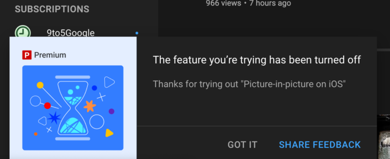 iOS端YouTube 取消画中画功能-图示3